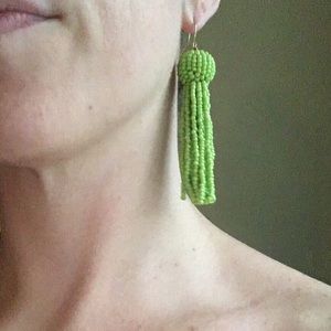 Beaded Tassel Statement Earrings!
